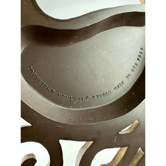 Vintage 1966 Syroco Bird Wall Hanging Flower Vines Plastic Mid Century - Picture 4 of 8